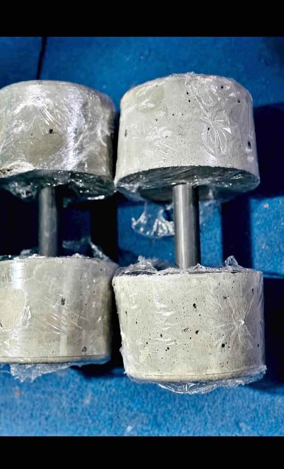 Haltères de musculation en béton Homogène